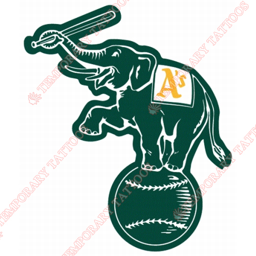 Oakland Athletics Customize Temporary Tattoos Stickers NO.1805